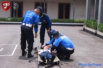 Dokumentasi kegiatan pelatihan APAR 3