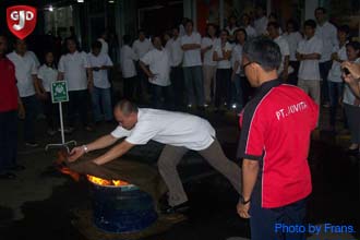 Dokumentasi kegiatan pelatihan APAR 9